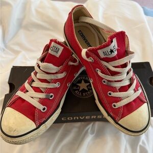 Converse Red Youth High-Top Sneakers